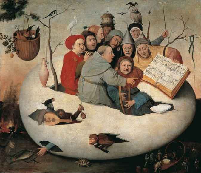 D'après Hyeronimus Bosch, Le Concert dans l'œuf